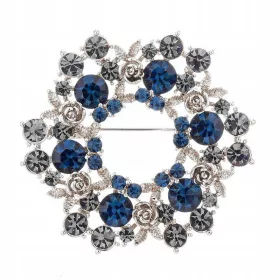  PINETS Kranz mit Rosen. 14K vergoldete Brosche