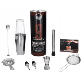 BARTENDER-SET FÜR GETRÄNKE IN DER TUBE, 9-tlg. BUCH