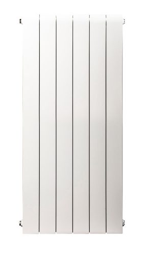 Faral Aluminiumheizkörper 1028 W weiß 480 x 880 x 95 mm - seitlicher Anschluss