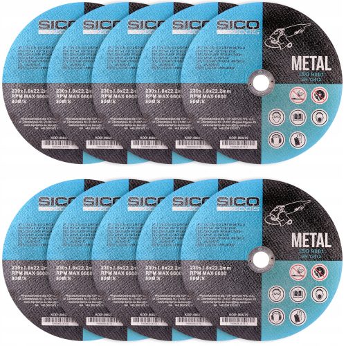 STAHL-METALL-SCHNEIDSCHEIBEN 230x1,8mm 10 Stk