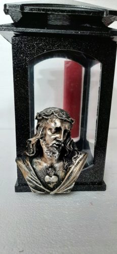  KÜNSTLERISCHE LATERNE AUS HARZ L3 JESUS
