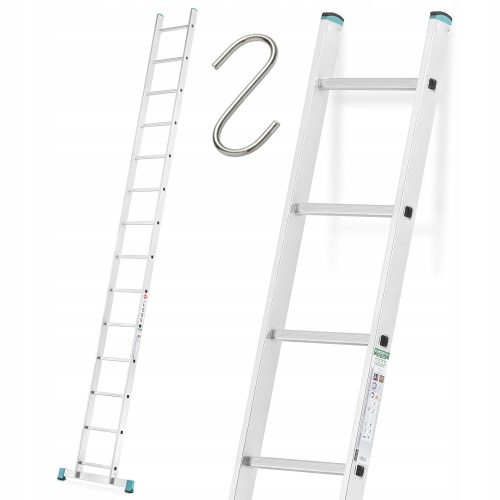 Höhere Leiter 5,5 m Aluminium 1 x 14 bis 150 kg