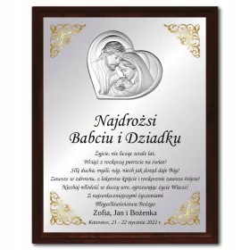  GESCHENK für OMA und OPA TAG SILBERGEMÄLDE XL