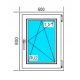 PVC-FENSTER 600x800 RU WEISS, RECHTS