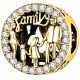  Gold Family Charm Family Love aus 925er Silber