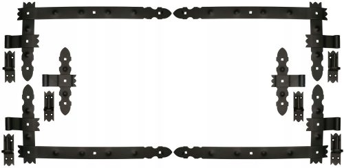 Scharniere für Tore und Türen - WINKELRIEMENSCHARNIER FÜR TÜREN 600x50MM SET 12 ELEMENTE