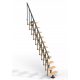 MODULARE TREPPE DOLLE DALLAS 300 CM SCHWARZ BUCHE