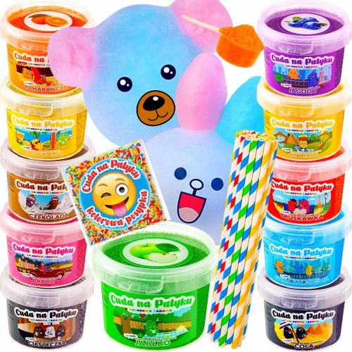  11× Miracles on a Stick Zuckerwattegerät Set mit 11 farbigen Zuckern für Zuckerwatte, mehrfarbig 1 W + 14 weitere Produkte