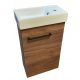 Kleiner Badezimmerschrank mit hängendem Waschbecken 40 x 22