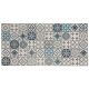 Patchwork 3D-Wandpaneele PVC-VERKLEIDUNG BLAU MATT