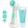  Lumineo Brush weiße und blaue Gesichtsbürste + Gel