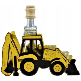  Karaffe Bagger mit Bulldozer...Geschenk +