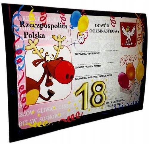 Coole, lustige Gadgets Souvenirkarte DIPLOMA 18. Geburtstagskarte, Geschenk zum 18. Geburtstag