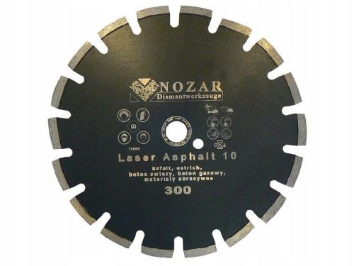 Nozar Laser 300 Asphalt 10 mm PRO Diamantscheibe