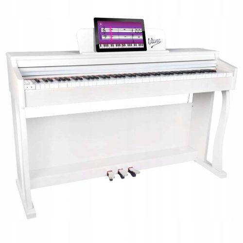  DIGITALES KLAVIER ZUM SPIELLERNEN 88 TASTEN HALBGEWICHTETE USB-MIDI-TASTATUR WH