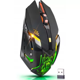  Gaming-Maus, kabellose LED-RGB-Defender-Trigger-Gaming-Maus