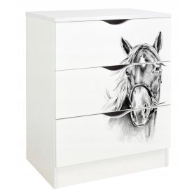  Leomark Roma Kommode 60 x 42 x 78 cm weiß