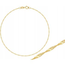  Goldkette 333 Singapurgewebe 45cm