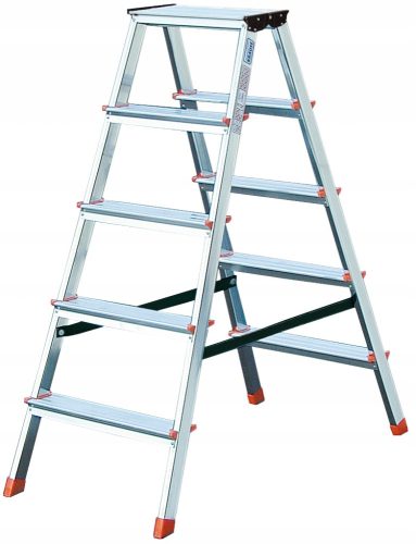 Krause Leiter 2,65 m Aluminium 2 x 5 bis 150 kg