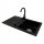 Brado LEON NEXO Einbeckenspüle Dispenser Gold ECO Recycling schwarzer Granit