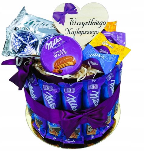  Kuchenkorb Milka Geschenk Geburtstag Namenstag + Magnet