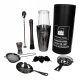 Barkeeper-Geschenkset in der Tube, 11-teilig, schwarz