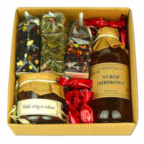  GESCHENKSET KORB Geschenk-TEE-Marmelade