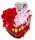  MERCI Kuchen-Geschenkkorb-Set mit Süßigkeiten und Rosen, Geschenk zum Lehrertag