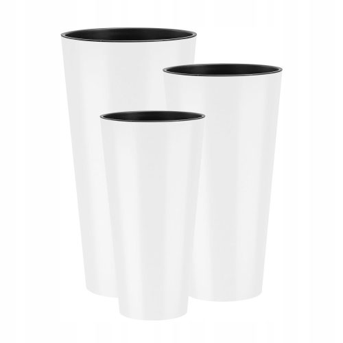  Prosperplast Blumentopf 114 cm x 25 x 114 cm, weißer Kunststoff