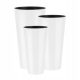  Prosperplast Blumentopf 114 cm x 25 x 114 cm, weißer Kunststoff