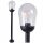  Runder SuperLED E27 Lichtmast 100 cm schwarz
