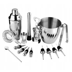 BARTENDER XXL SET FÜR GETRÄNKE SHAKER 16 Stück 750 ml