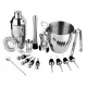 BARTENDER XXL SET FÜR GETRÄNKE SHAKER 16 Stück 750 ml