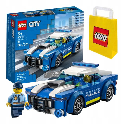  LEGO City 60312 Polizeiauto + Papiertüte LEGO 6315786 gelb 24x8x18 cm