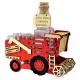  Kombinieren Sie eine Harvester-Karaffe mit Gläsern. Geschenk für den Landwirt. 4 Farben. Kostenloser Anhänger