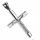  SILBERNES KREUZ KREUZ MIT HERRN-JESUS-ANHÄNGER