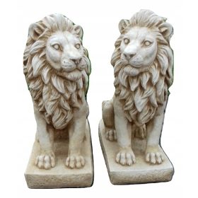  Figuren Gartenfiguren Löwen PAAR Gartentiere