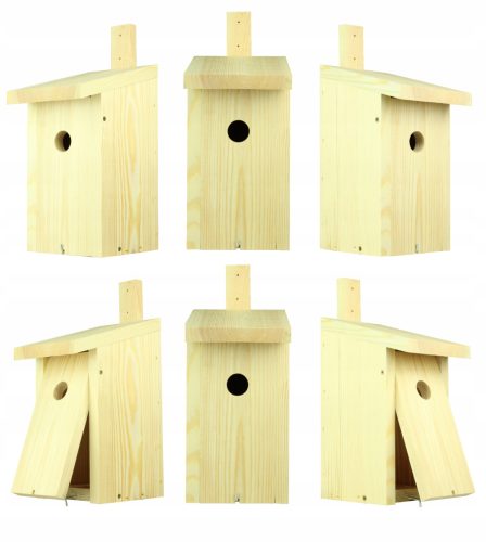 Boxen (Häuser) und Vogelhäuschen Nistkästen Typ A A1, Set à 6 Stück