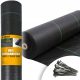 Agrartextil - Agrotextilmulch (Anti-Unkraut) Schwarzer Kontrast 160 x 10000 cm 90 g/m²