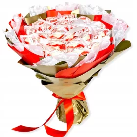  Süßer Raffaello-Blumenstrauß als Geburtstagsgeschenk