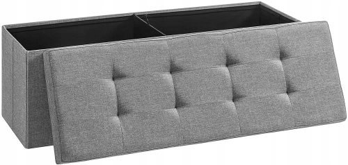  Gepolsterter Sitzhocker von Songmics, Grautöne