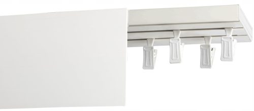 Deckenschienen Doppelspurige PVC-Deckenschiene mit Abdeckung 9 cm 380 cm