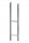 Sockel für Gartenpfosten Igmar PSH160 600 mm Wandanker