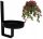  KLASSISCHER WAND-BLUMENSTÄNDER MIT SCHWARZEM STAND