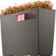  Kadax Blumentopf 56 cm x 19 x 36 cm aus Kunststoff, Braun- und Beigetöne