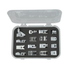  Set Matic-Nähmaschinenfüße, silber, 16-teilig