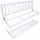  Schutzgeländer für Bett 110x40 cm, weiß