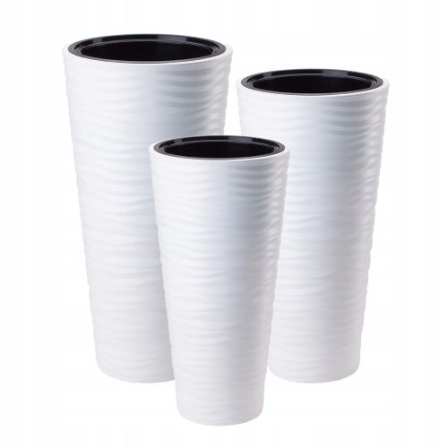  Form-Plastic Blumentopf 29,5 cm x 29,5 x 56,5 cm Durchmesser 29,5 cm Kunststoff weiß
