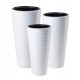  Form-Plastic Blumentopf 29,5 cm x 29,5 x 56,5 cm Durchmesser 29,5 cm Kunststoff weiß