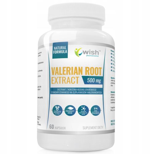 Baldrianwurzel-Extrakt 500mg von VegeWish Pharmaceutical - 60 Kapseln